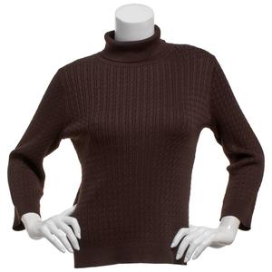 Womens 90 Degree(R) by Reflex Long Sleeve Ribbed Turtleneck Sweater