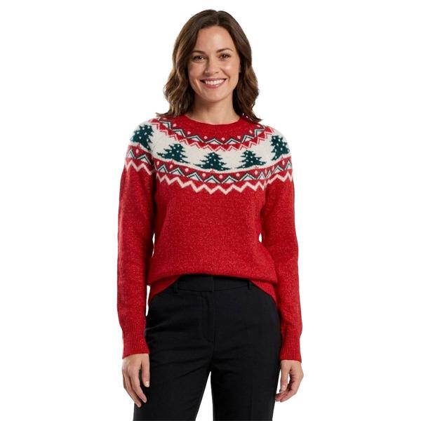 Petite Hanna & Gracie Long Sleeve Fair Isle Xmas Tree Sweater