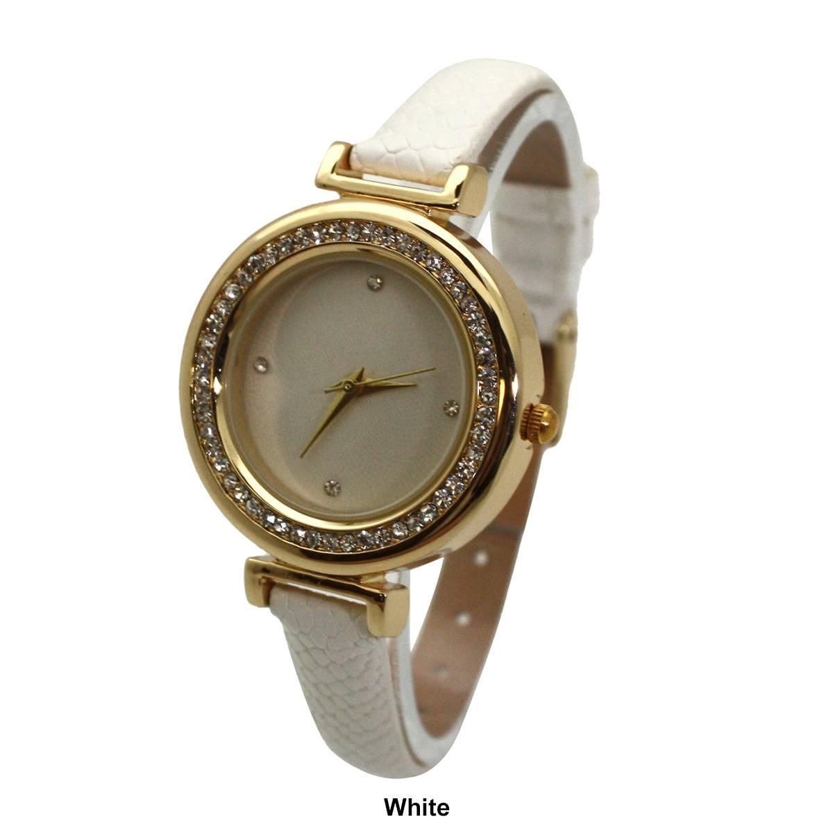 Womens Olivia Pratt(tm) Solid Colors & Rhinestones Watch - 26550