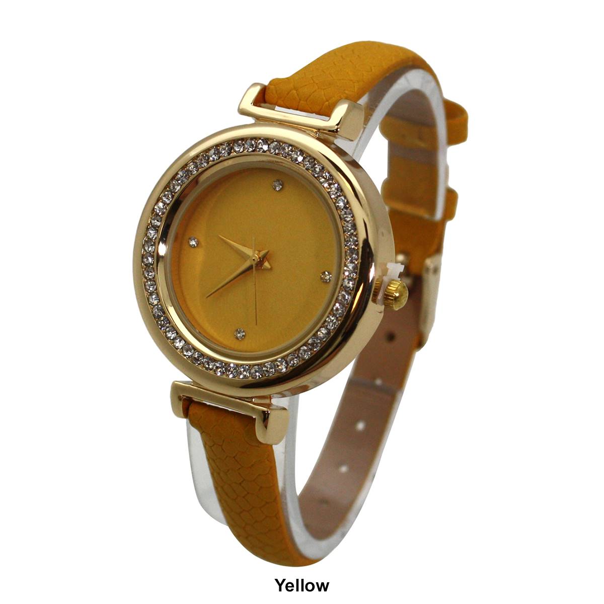 Womens Olivia Pratt(tm) Solid Colors & Rhinestones Watch - 26550