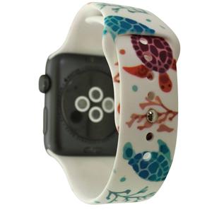 Womens Olivia Pratt(tm) Apple Watch Band - 8844-TURTLESANDCORAL alternate view