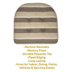 Sweet Home Collection Bradford U-Shaped Memory Foam Chair Cushion alternate view