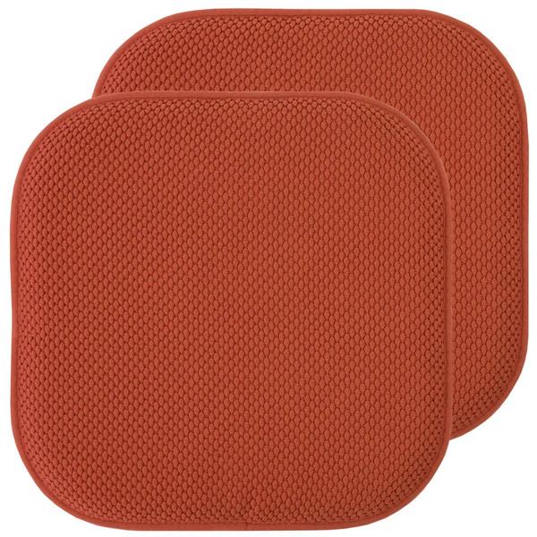 Sweet Home Collection Honeycomb Memory Foam Non-Slip Chair Pads