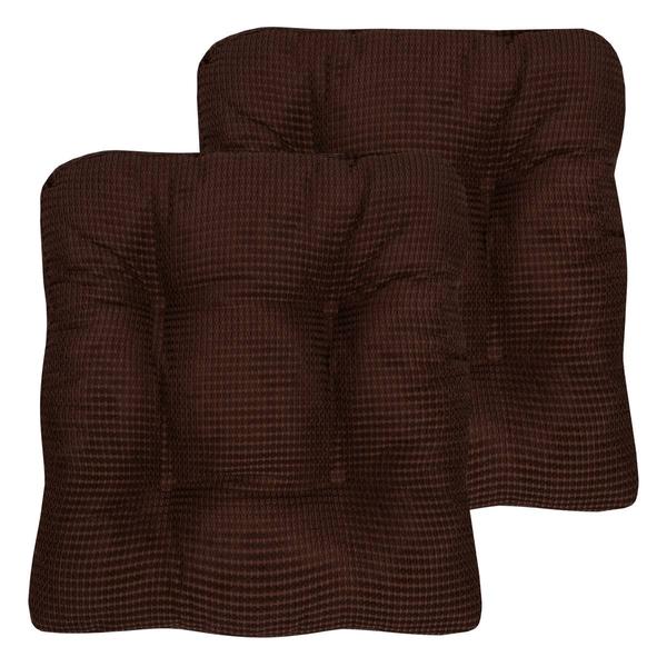 Sweet Home Collection Memory Foam Non-Slip Tufted Chair Cushions
