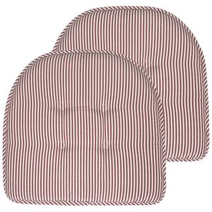 Sweet Home Collection Pinstripe Memory Foam Chair Cushions
