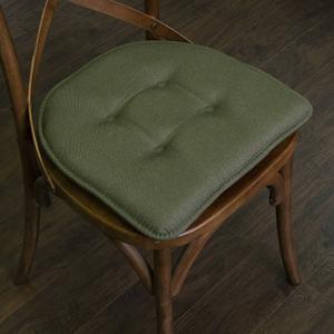 Sweet Home Collection Solid U-Shaped Memory Foam Chair Cushions alternate view