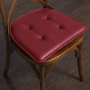 Sweet Home Collection Memory Foam Faux Leather Chair Pads alternate view