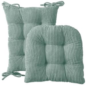 Sweet Home Collection 2pc. Non-Slip Velvet Rocking Chair Cushions alternate view