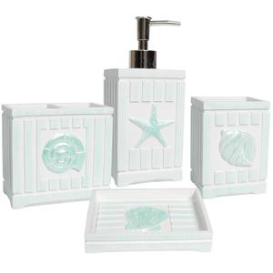 Sweet Home Collection Beach Shells Bath Collection