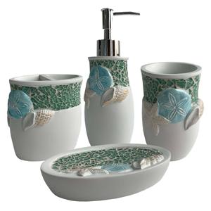 Sweet Home Collection Seascape 4pc. Bath Accessory Set