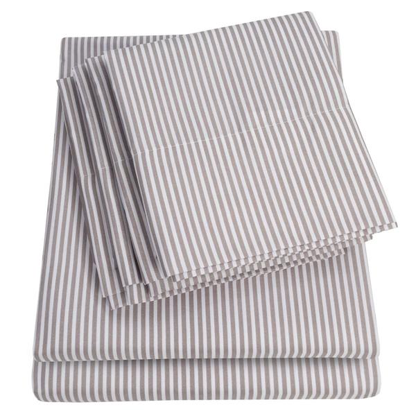 Sweet Home Collection 6pc. Classic Stripes Microfiber Sheet Set