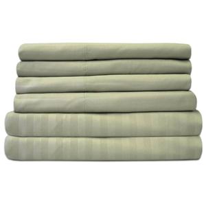Sweet Home Collection 6pc. Embossed Stripe Microfiber Sheet Set alternate view