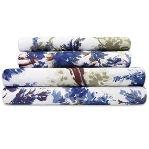 Sweet Home Collection 4pc. Florence Floral Microfiber Sheet Set alternate view