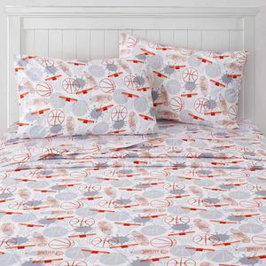 Sweet Home Collection Kids Fun & Colorful Basketball Sheet Set