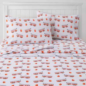 Sweet Home Collection Kids Fun & Colorful Fire Engine Sheet Set