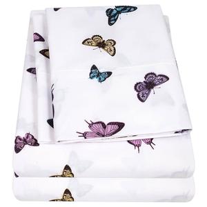 Sweet Home Collection Kids Fun & Colorful Butterflies Sheet Set