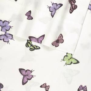 Sweet Home Collection Kids Fun & Colorful Butterflies Sheet Set alternate view