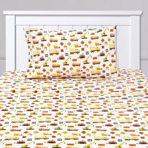Sweet Home Collection Kids Fun & Colorful Construction Sheet Set