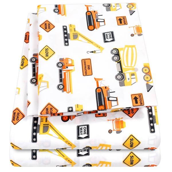 Sweet Home Collection Kids Fun & Colorful Construction Sheet Set alternate view