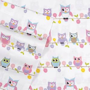 Sweet Home Collection Kids Fun & Colorful Owls Sheet Set
