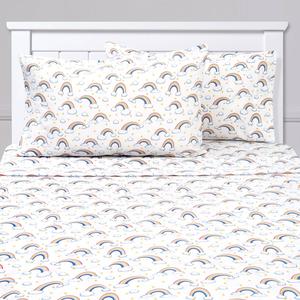 Sweet Home Collection Kids Fun & Colorful Rainbows Sheet Set