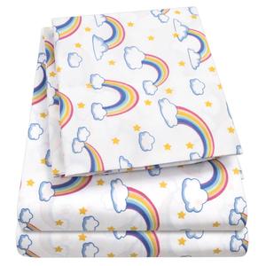 Sweet Home Collection Kids Fun & Colorful Rainbows Sheet Set alternate view