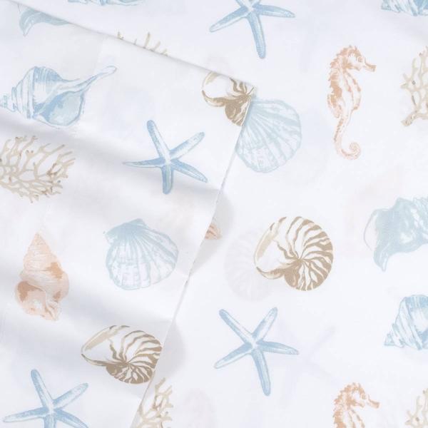 Sweet Home Collection Kids Fun & Colorful Seashells Sheet Set alternate view