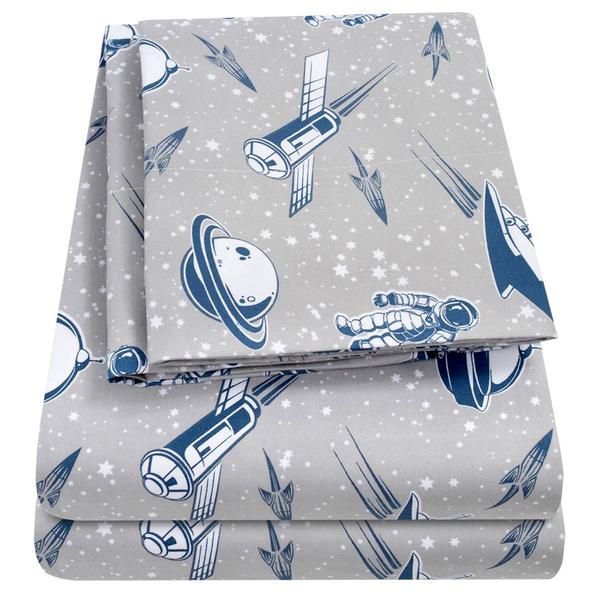 Sweet Home Collection Kids Fun & Colorful Space Sheet Set alternate view