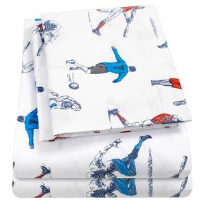 Sweet Home Collection Kids Fun & Colorful Sports Sheet Set alternate view