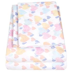 Sweet Home Collection Kids Fun & Colorful Vintage Heart Sheet Set
