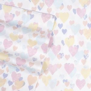 Sweet Home Collection Kids Fun & Colorful Vintage Heart Sheet Set alternate view