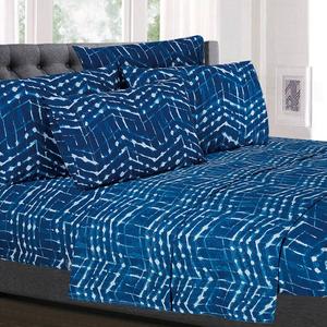 Sweet Home Collection 6pc. Monroe ZigZag Microfiber Sheet Set