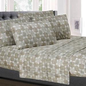 Sweet Home Collection 6pc. Monaco Geometric Microfiber Sheet Set
