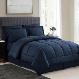 Sweet Home Collection 8pc. Checkered All Season Bed-in-A-Bag Set