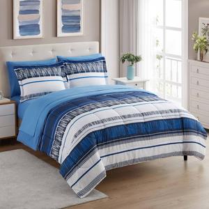 Sweet Home Collection Mediterranean 7pc. Bed in a Bag Set