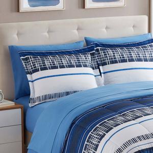 Sweet Home Collection Mediterranean 7pc. Bed in a Bag Set alternate view