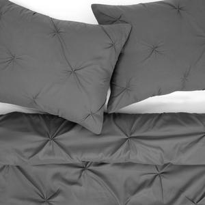 Sweet Home Collection 3pc. Pinch Pleat Pintuck Bedding Set alternate view