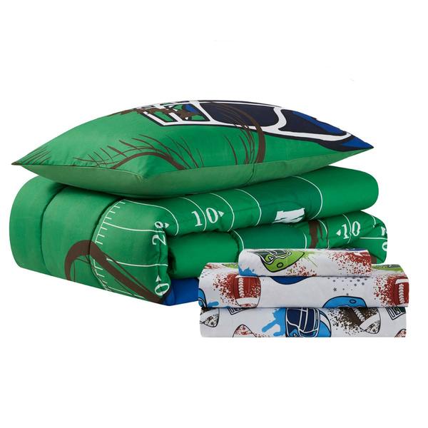 Sweet Home Collection Kids Football 7pc. Bed in a Bag Set alternate view