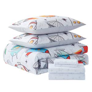 Sweet Home Collection Kids Floating In Space 7pc. Bed in a Bag alternate view