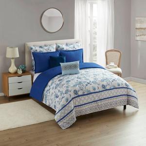 Sweet Home Collection Margolis 7pc. Floral Comforter Set
