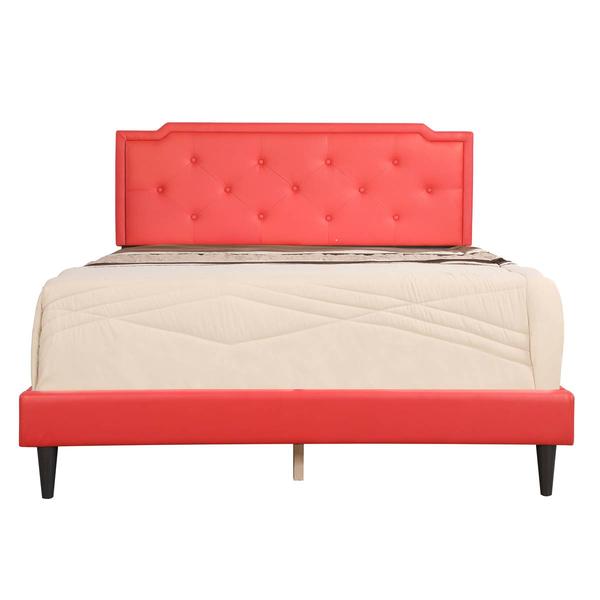 Passion Furniture Deb Jewel Tufted Panel Bed Frame - Queen alternate view