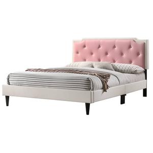 Passion Furniture Deb Jewel Tufted Panel Bed Frame - Full