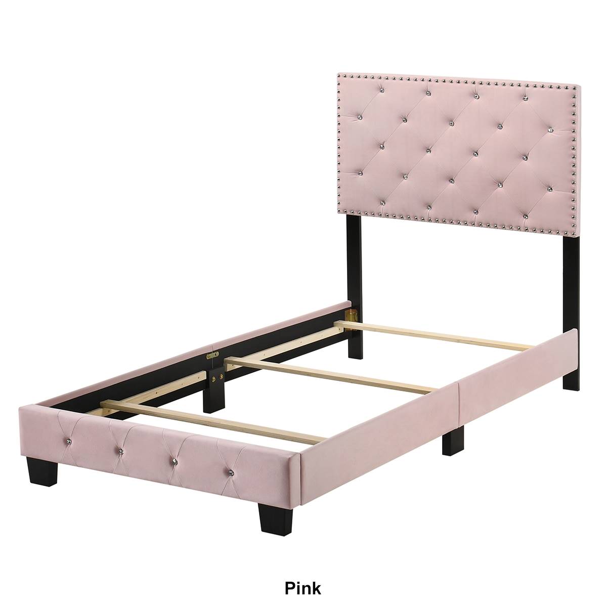 Passion Furniture Suffolk Panel Bed Frame- Twin