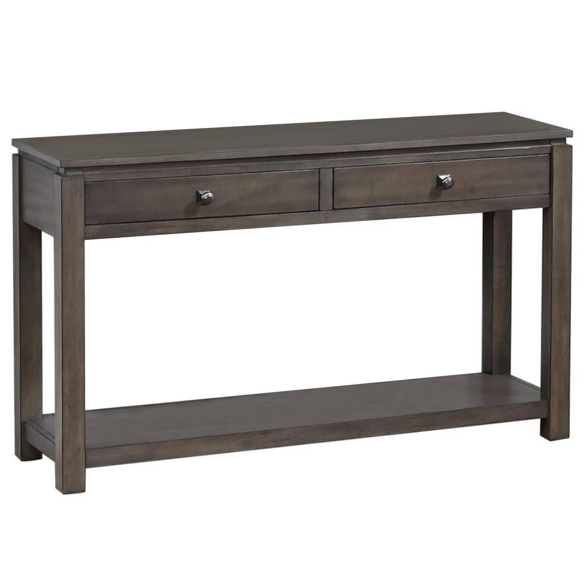 Besthom Shades Of Sand Weathered Wood Console Table