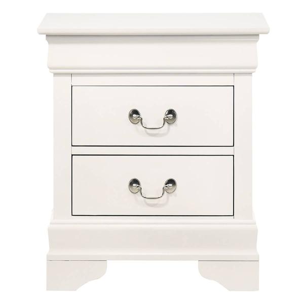 Passion Furniture Louis Philippe 21in. Drawer Nightstand alternate view