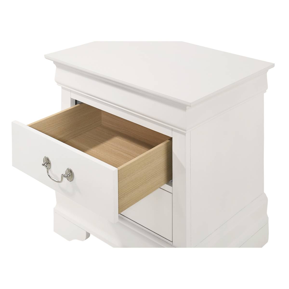 Passion Furniture Louis Philippe 21in. Drawer Nightstand