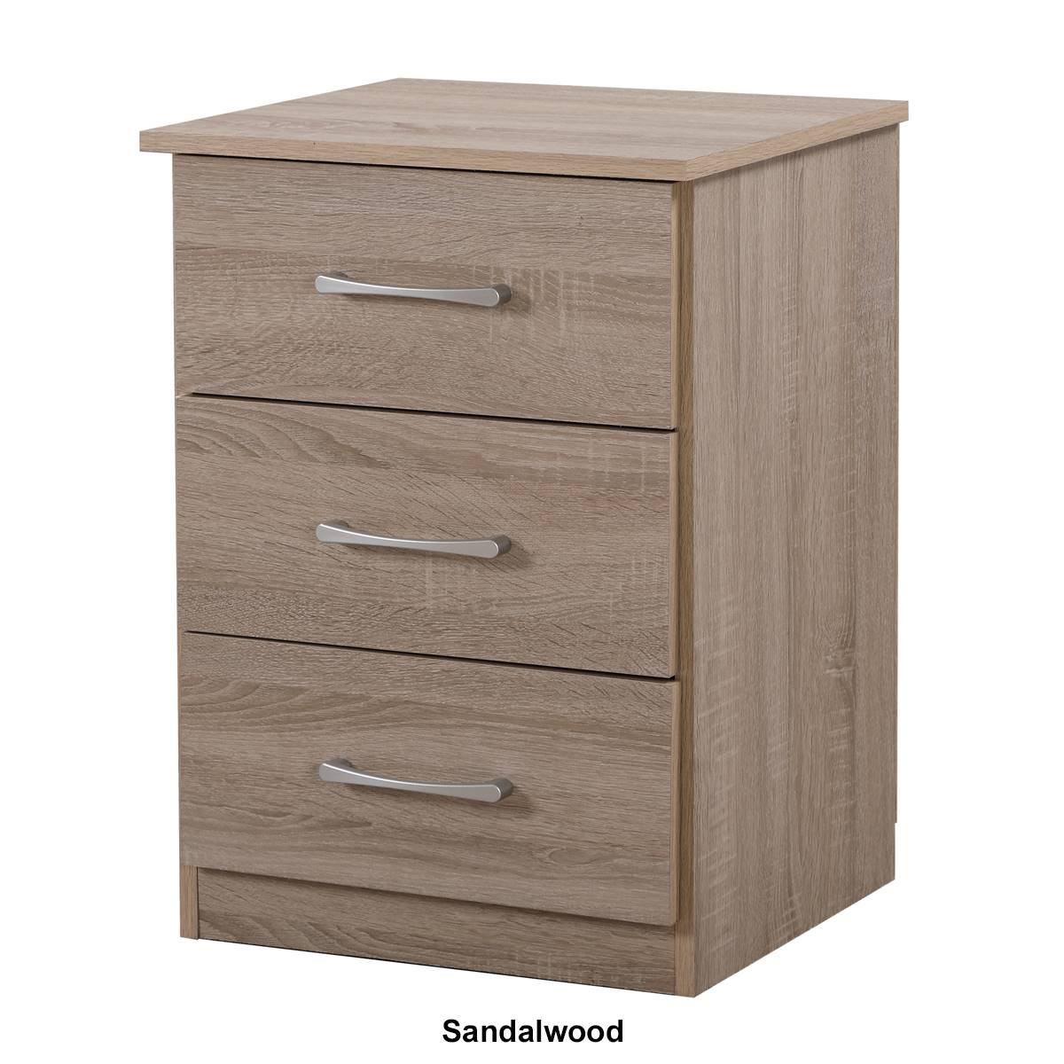 Passion Furniture Boston 3-Drawer Nightstand