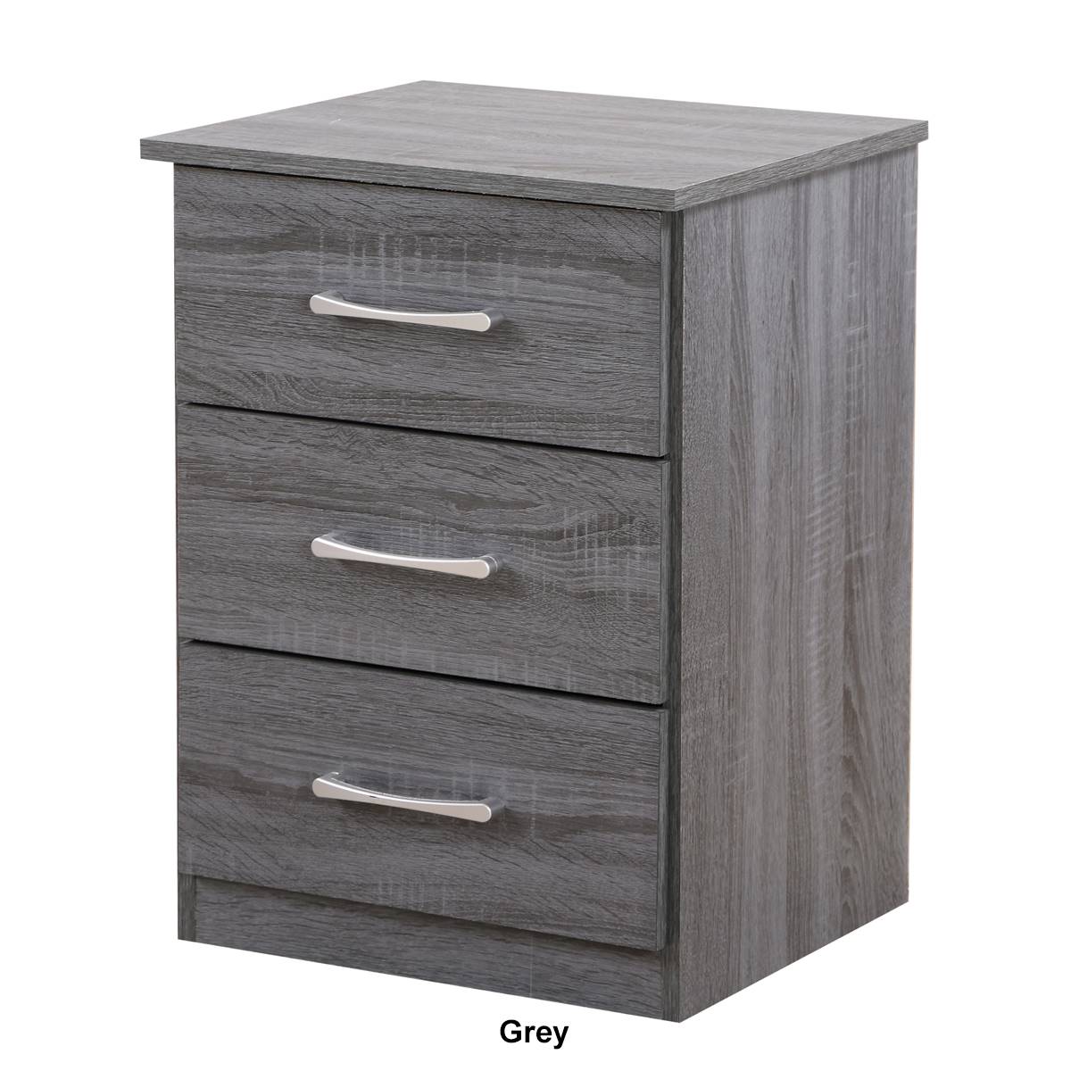 Passion Furniture Boston 3-Drawer Nightstand