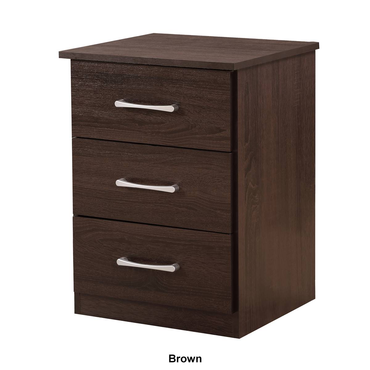 Passion Furniture Boston 3-Drawer Nightstand