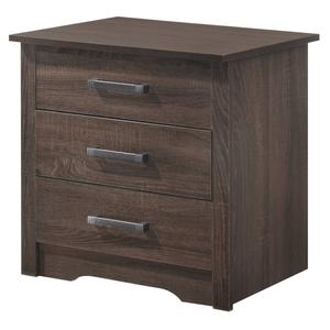 Passion Furniture Hudson 3-Drawer Nightstand